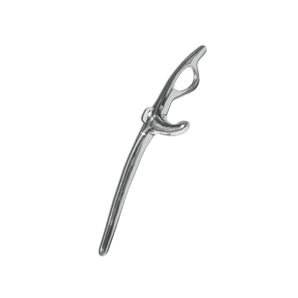 Sterling Silver Wavy Cross Pendant with 'Love' Script – Polished Large Faith Charm for Faith & Celebration Gift