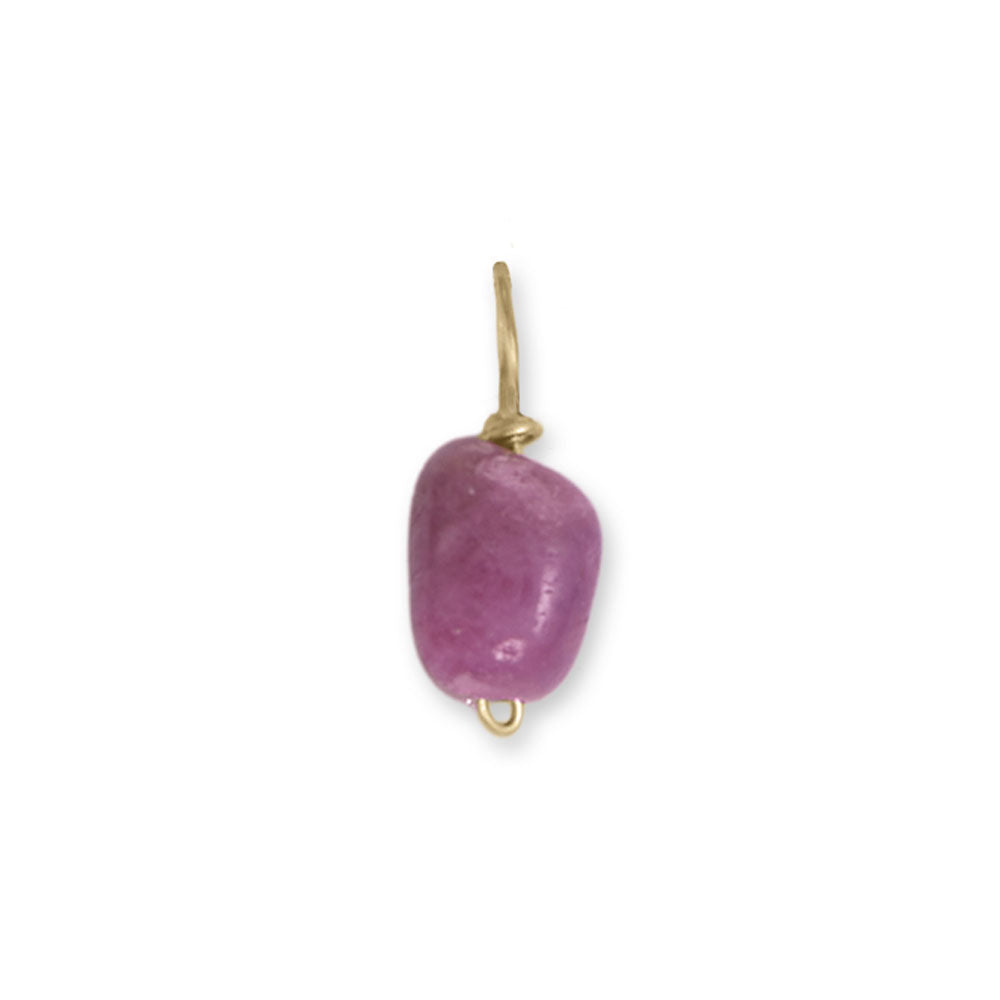 Individual 14k Yellow Gold Gemstone Birthstone Charm for Charm Bracelet or Necklace (January - December)