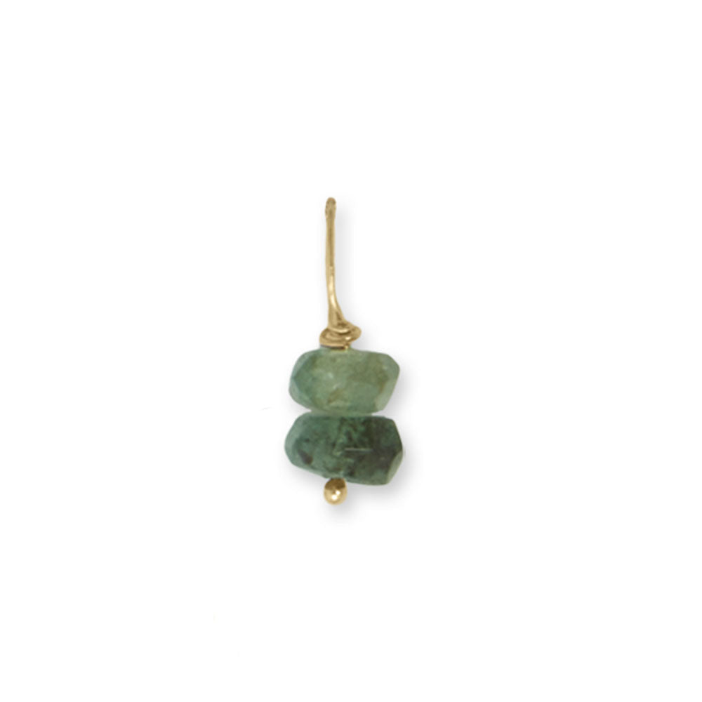 Individual 14k Yellow Gold Gemstone Birthstone Charm for Charm Bracelet or Necklace (January - December)