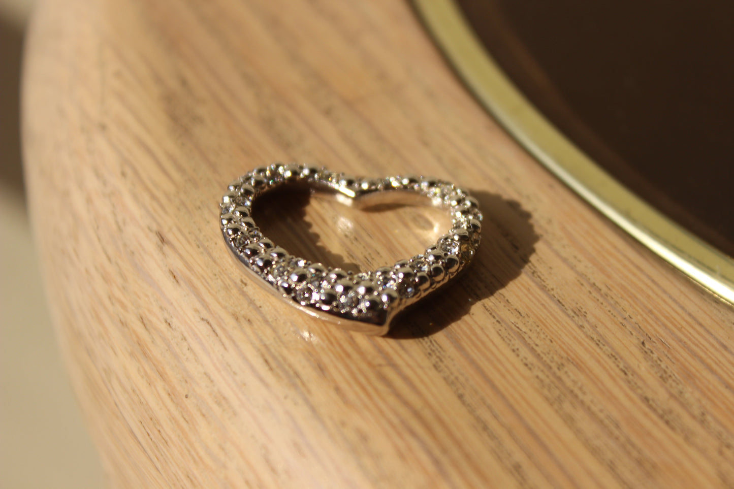 Rhodium 925 Sterling Silver Pendant with AAA Grade CZ in Clear