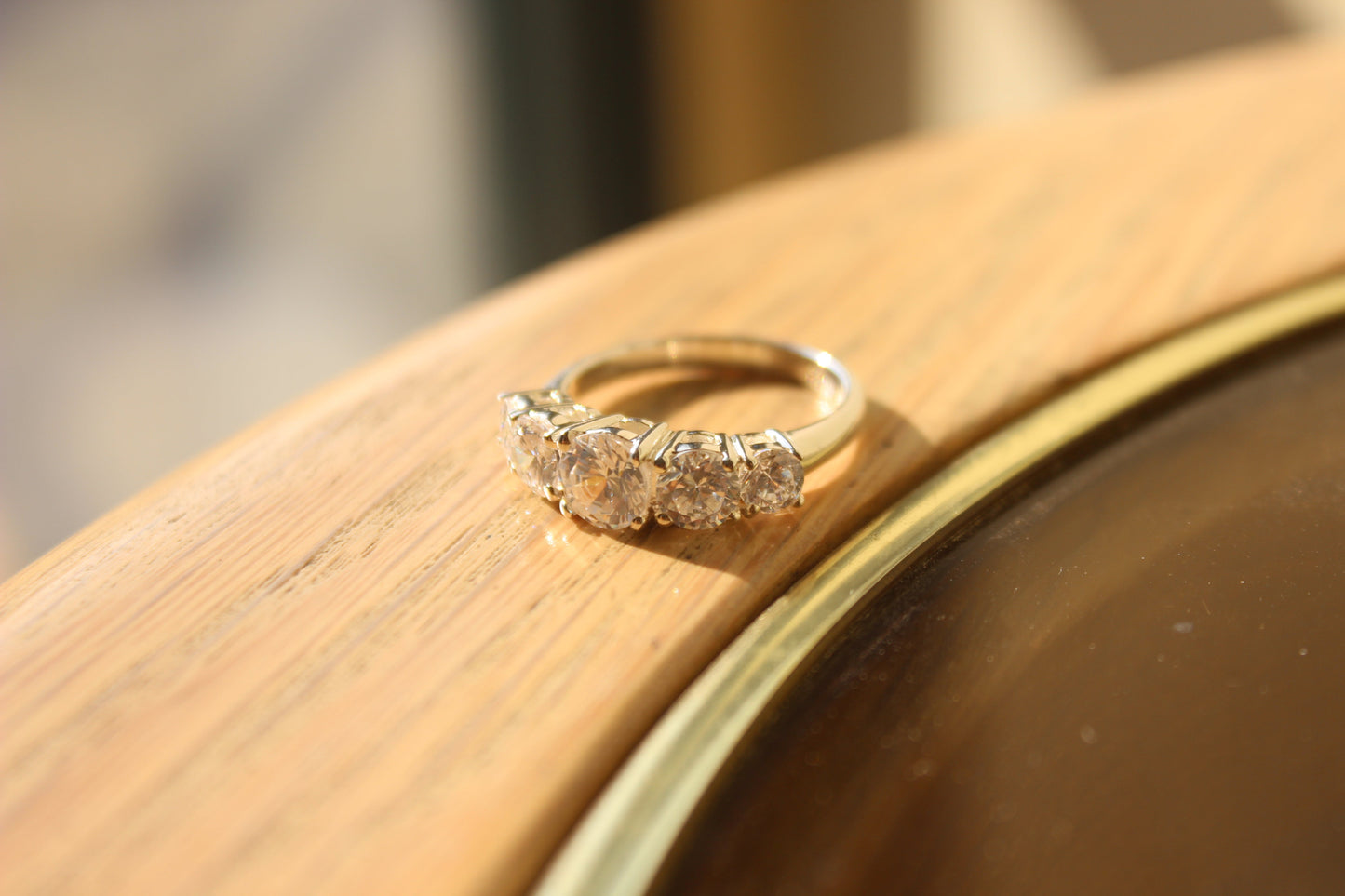 Rhodium 925 Sterling Silver Ring with AAA Grade CZ in Clear