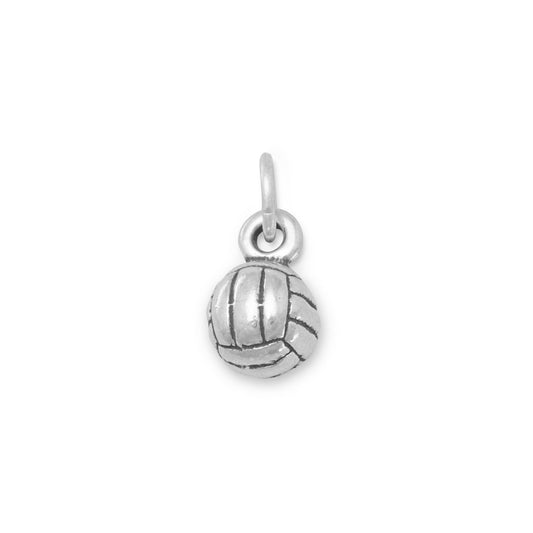 Sterling Silver Small Volleyball Bracelet Charm