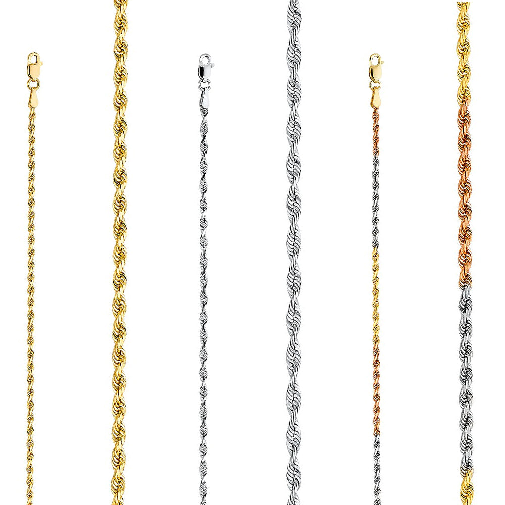 European Rope Chain Rope Chains – PreciousStarsJewelry