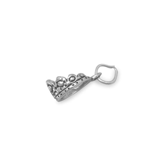 Authentic 925 Sterling Silver Tiara Women's Charm for Bracelet or Necklace