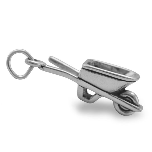 Sterling Silver Wheelbarrow Charm