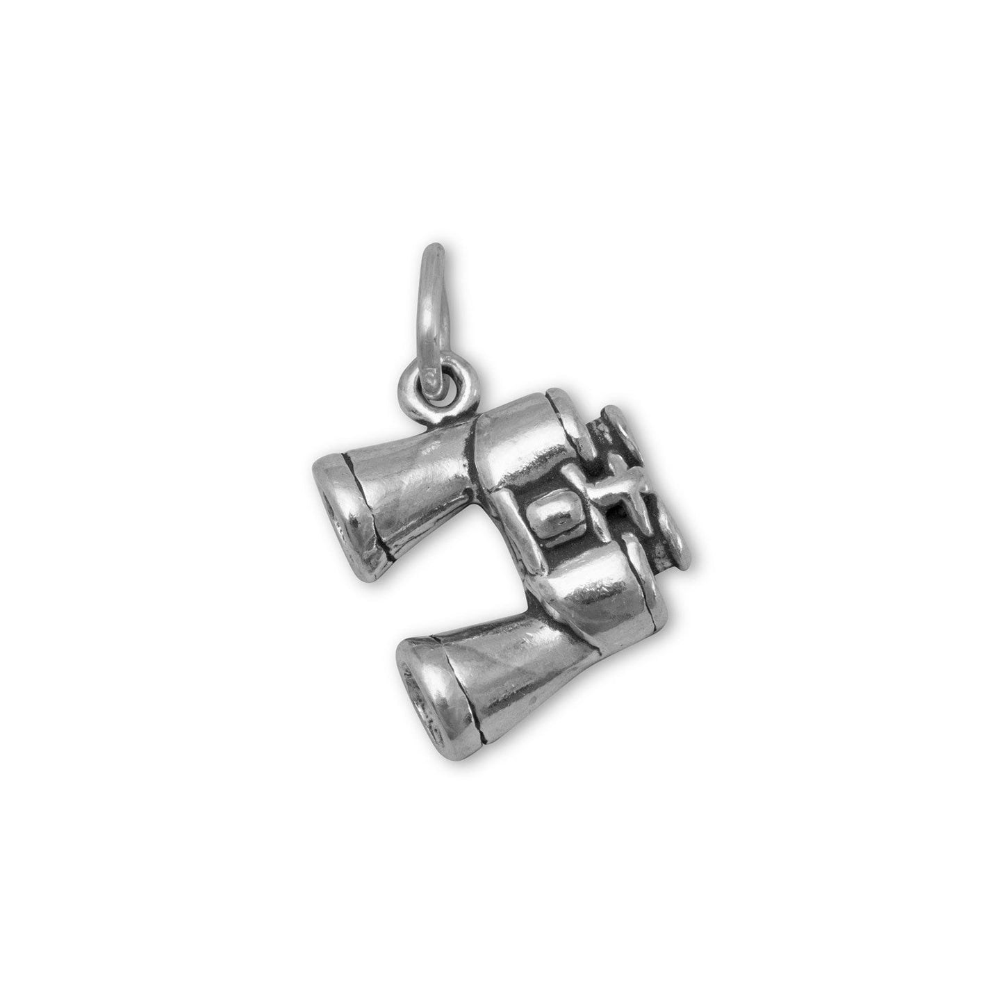 Authentic 925 Sterling Silver Binoculars Women's Charm for Bracelet or Necklace