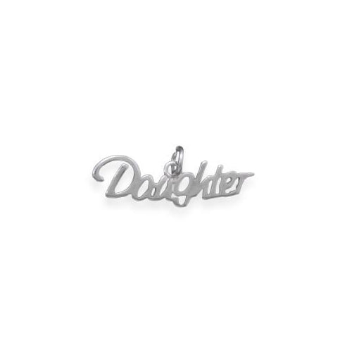 Sterling Silver Daughter Charm