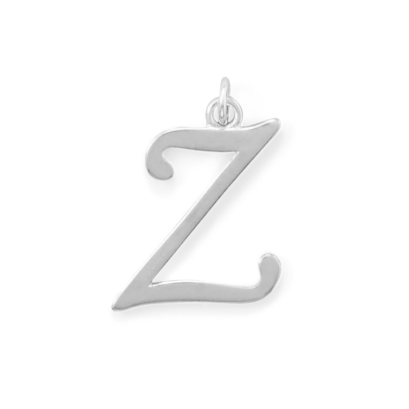 Sterling Silver Initial Letter Z Pendant