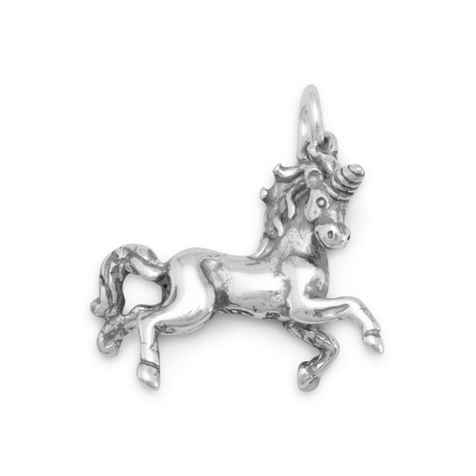 Authentic 925 Sterling Silver Unicorn Women's Charm for Bracelet or Necklace