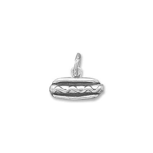 Sterling Silver Hot Dog Charm