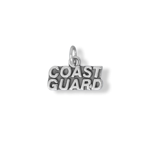 Authentic 925 Sterling Silver COAST GUARD Women's Charm for Bracelet or Necklace