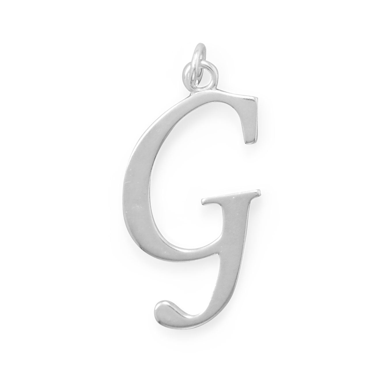 Sterling Silver Initial Letter G Pendant