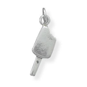 Sterling Silver Oxidized Ice Cream Bar Charm