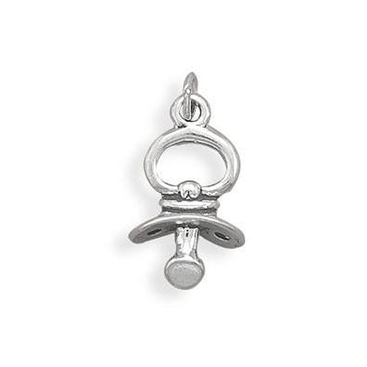 Authentic 925 Sterling Silver Pacifier Women's Charm for Bracelet or Necklace