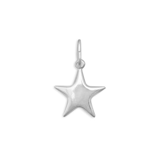 Authentic 925 Sterling Silver Star Women's Charm for Charm Bracelet or Necklace