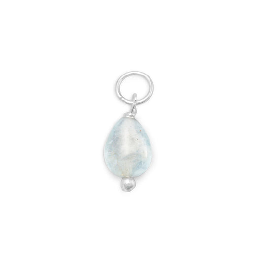 Aquamarine - March Birthstone Women's Charm for Bracelet or Necklace