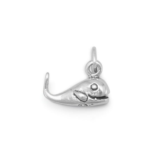 Authentic 925 Sterling Silver Whale Women's Charm for Bracelet or Necklace