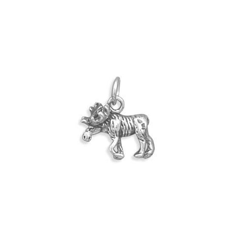 Sterling Silver Moose Charm