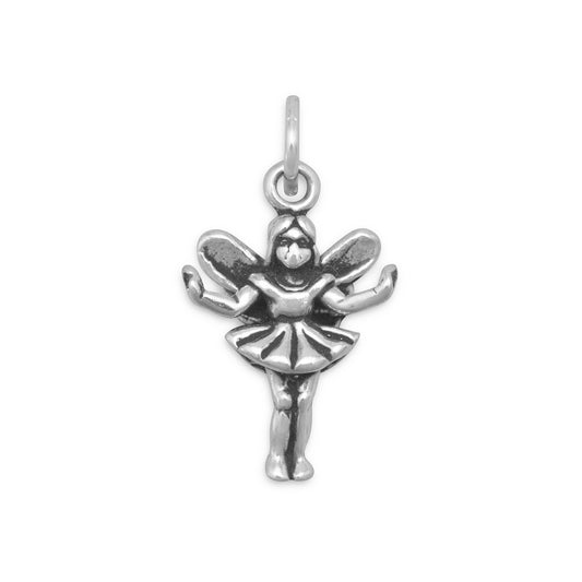 Authentic 925 Sterling Silver Fairy Women's Charm for Bracelet or Necklace