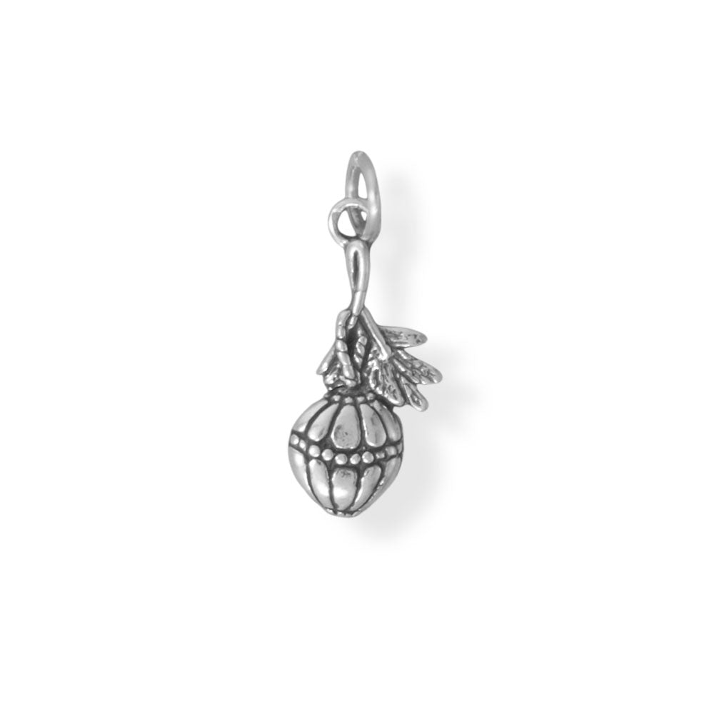 Authentic 925 Sterling Silver Holiday Tree Ornament Women's Charm for Bracelet or Necklace