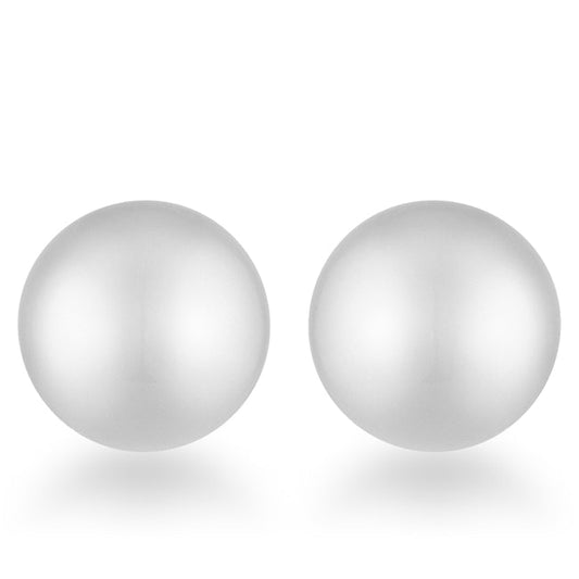 Stainless Steel 8mm Sphere Earring Studs