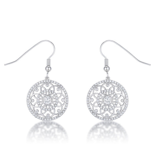 Precious Stars Silvertone 2.75mm  Earrings