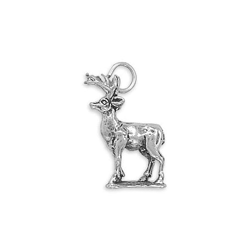 Sterling Silver 8 Point Buck Charm