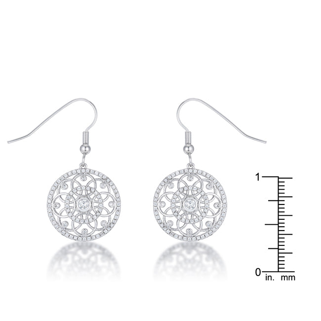 Precious Stars Silvertone 2.75mm  Earrings