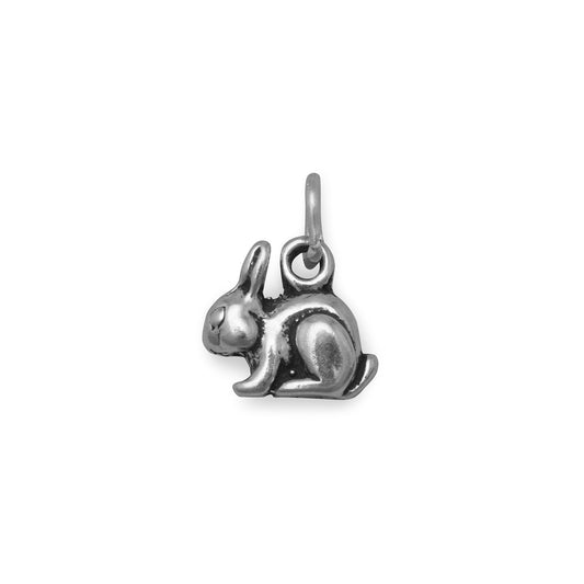 Authentic 925 Sterling Silver Bunny Women's Charm for Bracelet or Necklace