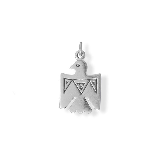 Authentic 925 Sterling Silver Thunderbird Women's Charm for Bracelet or Necklace