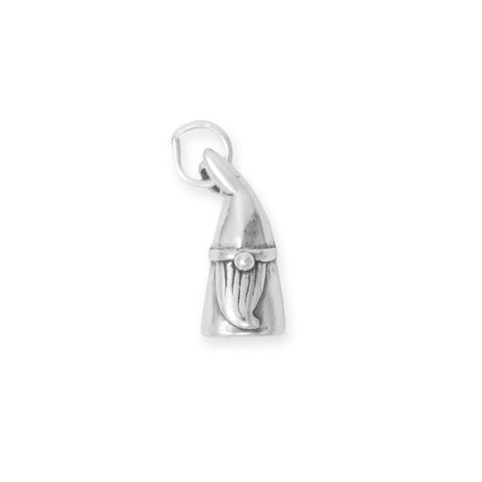 Authentic Oxidized 925 Sterling Silver 3D Cute Gnome Women's Charm for Bracelet or Necklace