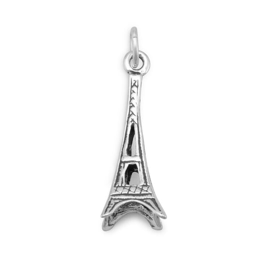 Authentic 925 Sterling Silver Eiffel Tower Women's Charm for Bracelet or Necklace