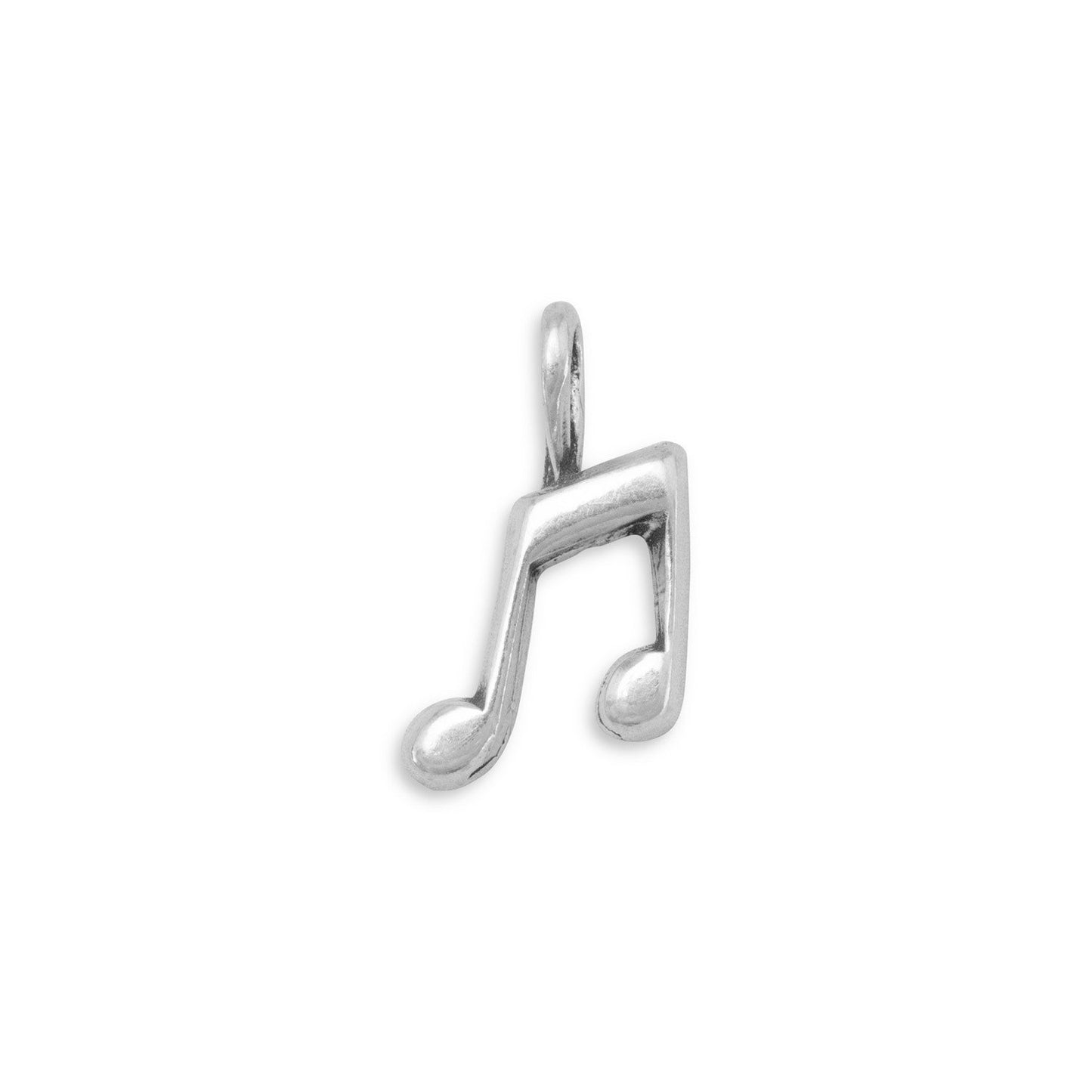 Authentic 925 Sterling Silver Musical Notes Women's Charm for Bracelet or Necklace