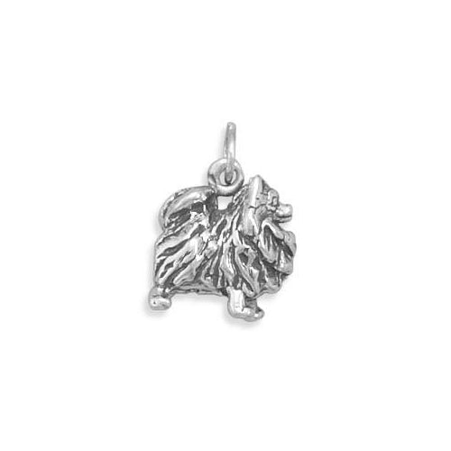 Sterling Silver Pomeranian Charm