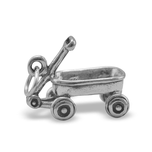 Sterling Silver Wagon Charm