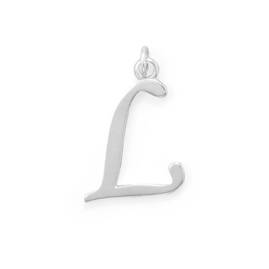 Sterling Silver Initial Letter L Pendant