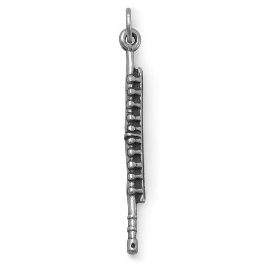 Authentic 925 Sterling Silver Flute Women's Charm for Bracelet or Necklace