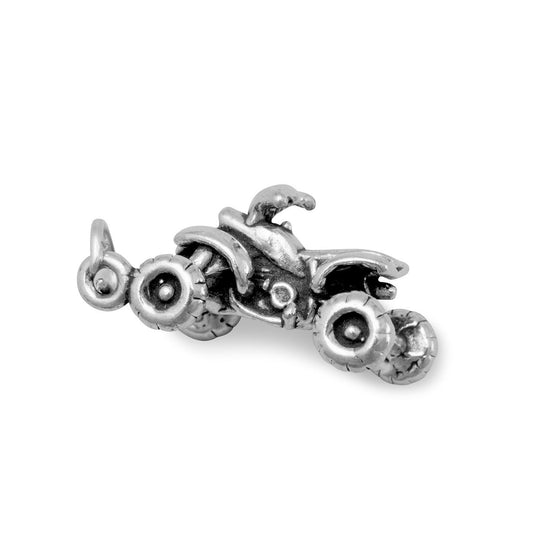 Sterling Silver 4 Wheeler Charm