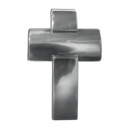 Sterling Silver Mirror Polished Large Cross Charm Pendant