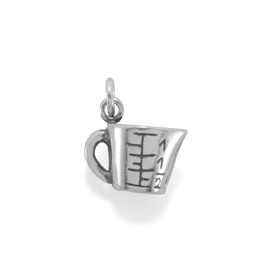 Authentic 925 Sterling Silver Measuring Cup Women's Charm for Bracelet or Necklace