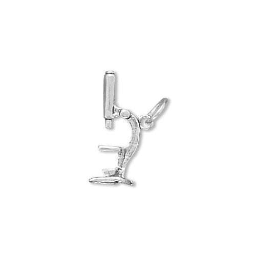 Sterling Silver Microscope Charm