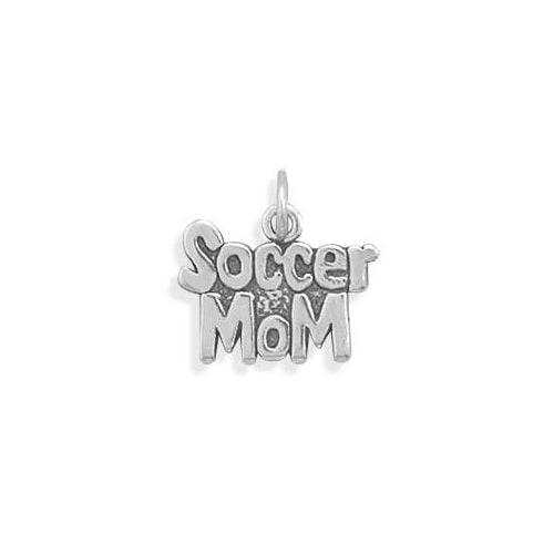 Sterling Silver Soccer Mom Charm