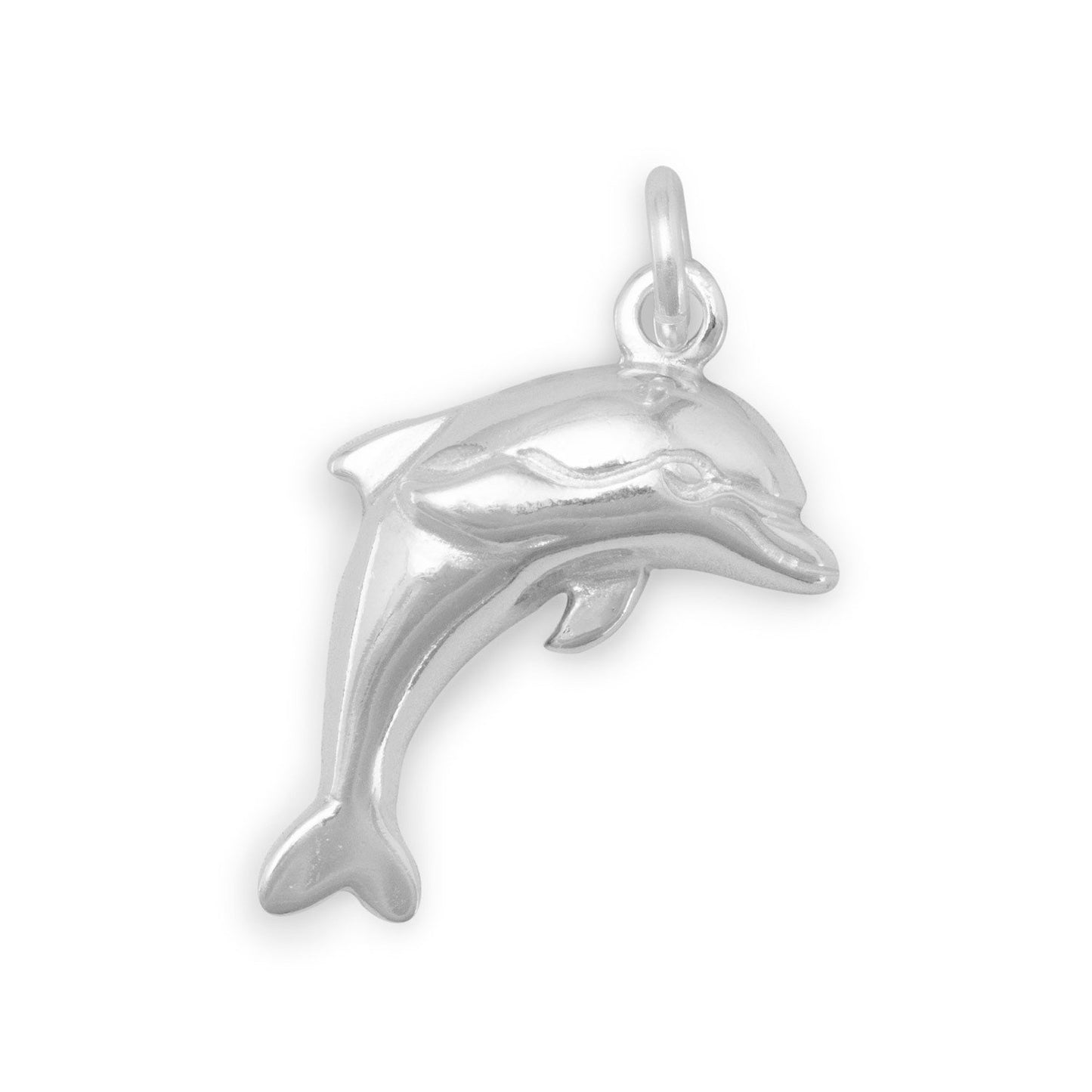 Authentic 925 Sterling Silver Dolphin Women's Charm for Bracelet or Necklace