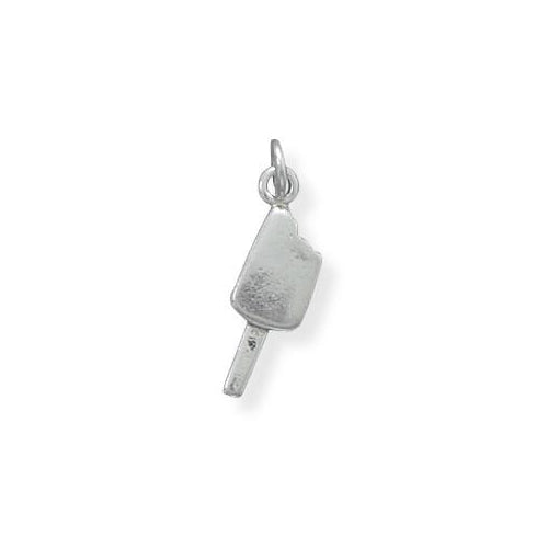 Sterling Silver Oxidized Ice Cream Bar Charm