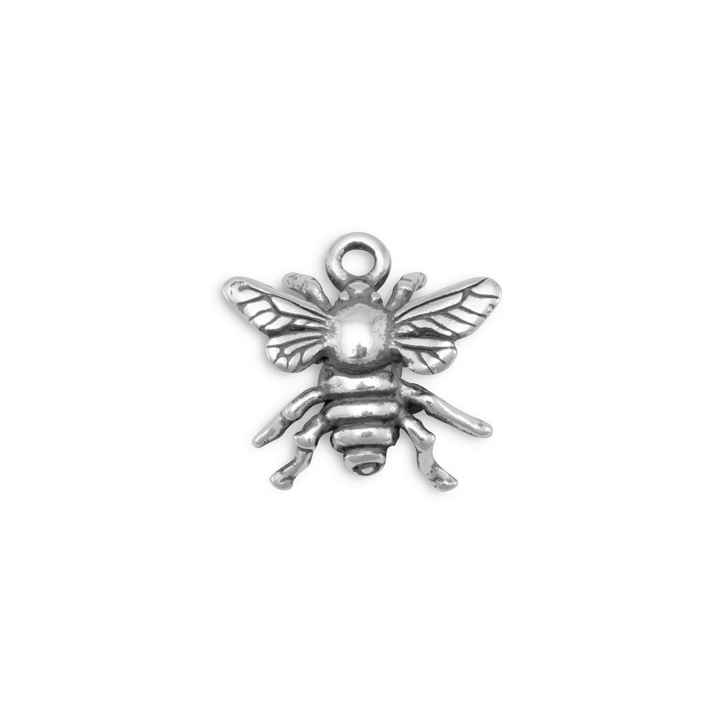 Authentic 925 Sterling Silver Bee Women's Charm for Bracelet or Necklace