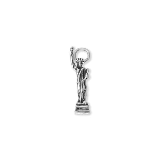 Authentic 925 Sterling Silver Lady Liberty Women's Charm for Bracelet or Necklace