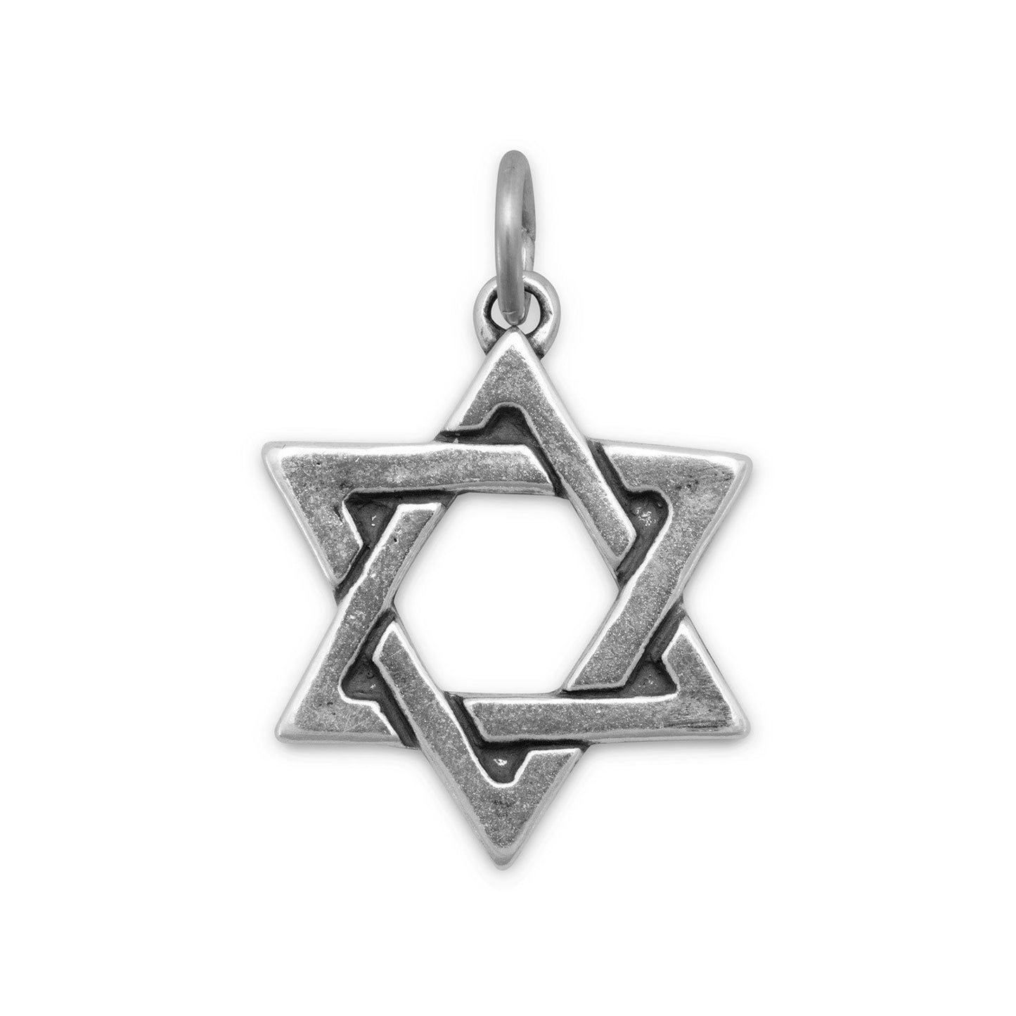 Authentic 925 Sterling Silver Star of David Women's Charm for Charm Bracelet or Necklace