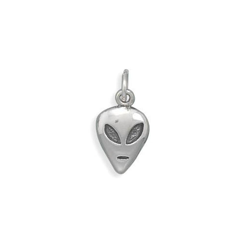 Sterling Silver Alien Head Charm