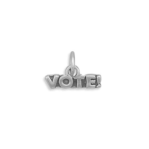 Sterling Silver Vote Charm