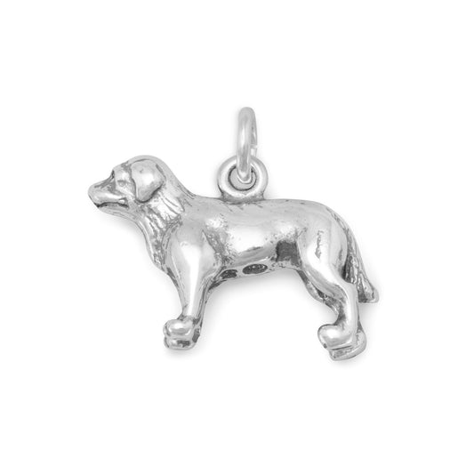 Authentic 925 Sterling Silver Standing Labrador Women's Charm for Bracelet or Necklace